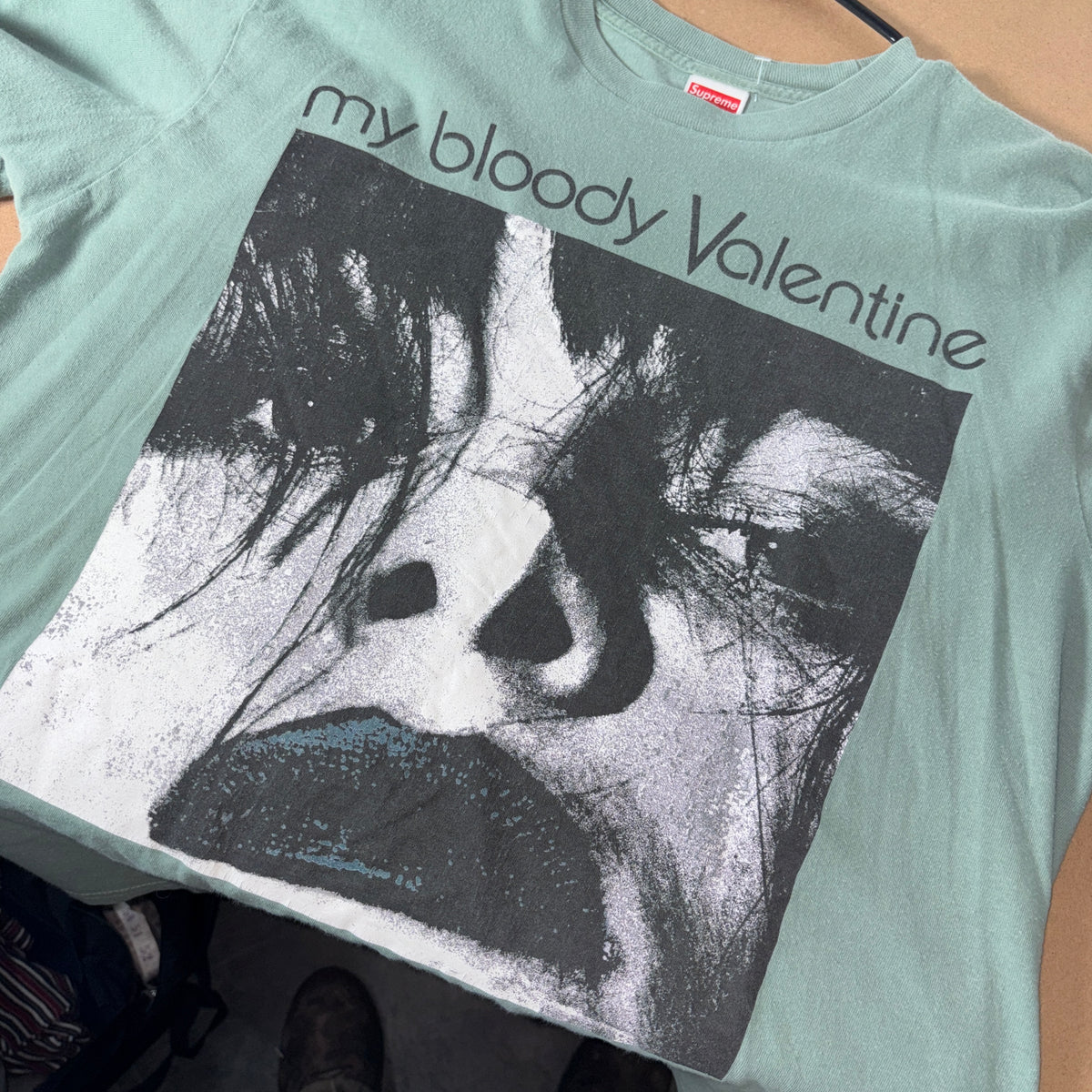 Supreme X My Bloody Valentine Green Band T Shirt - L