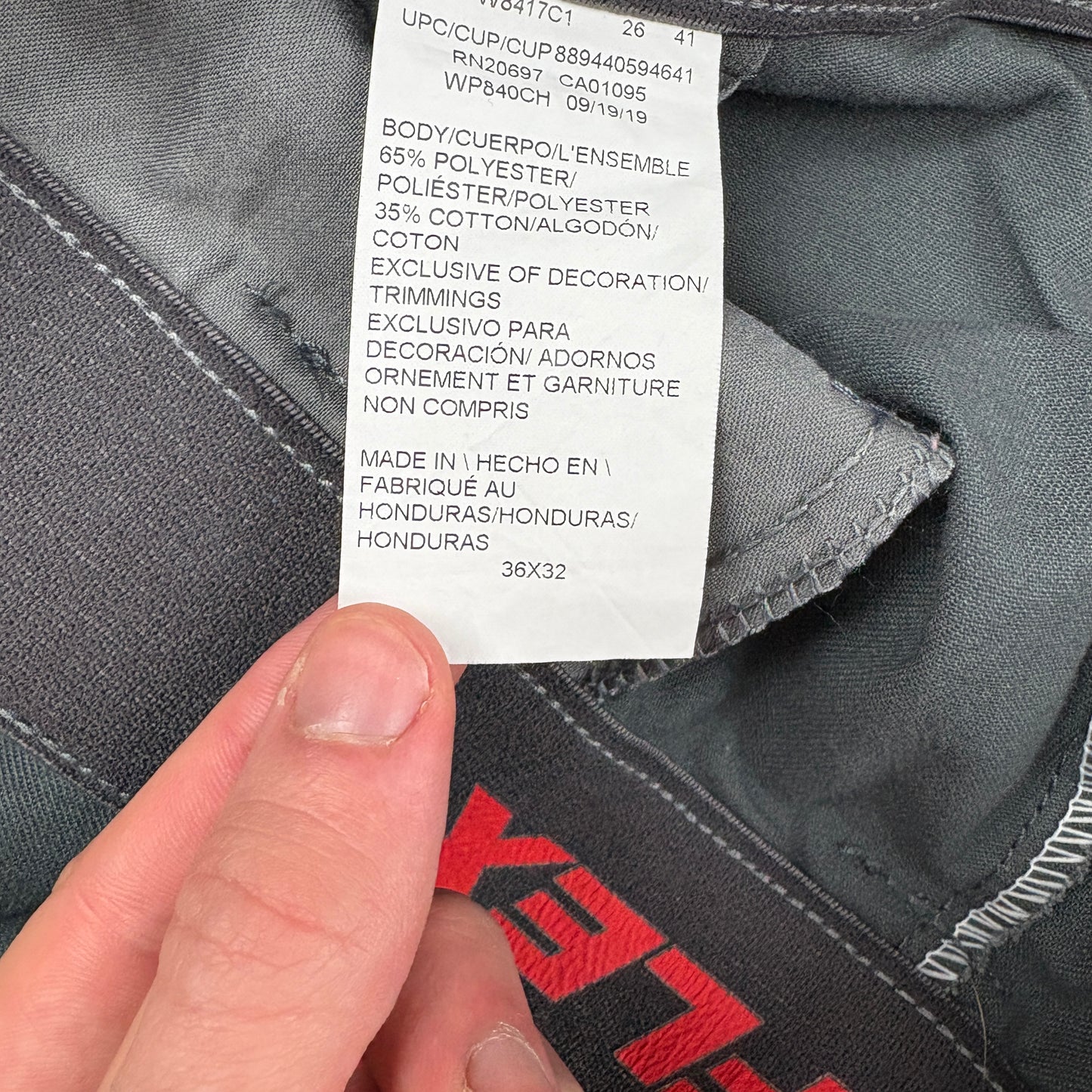 Vintage Dickies 874 Grey Baggy Skate Chino Trousers - 36