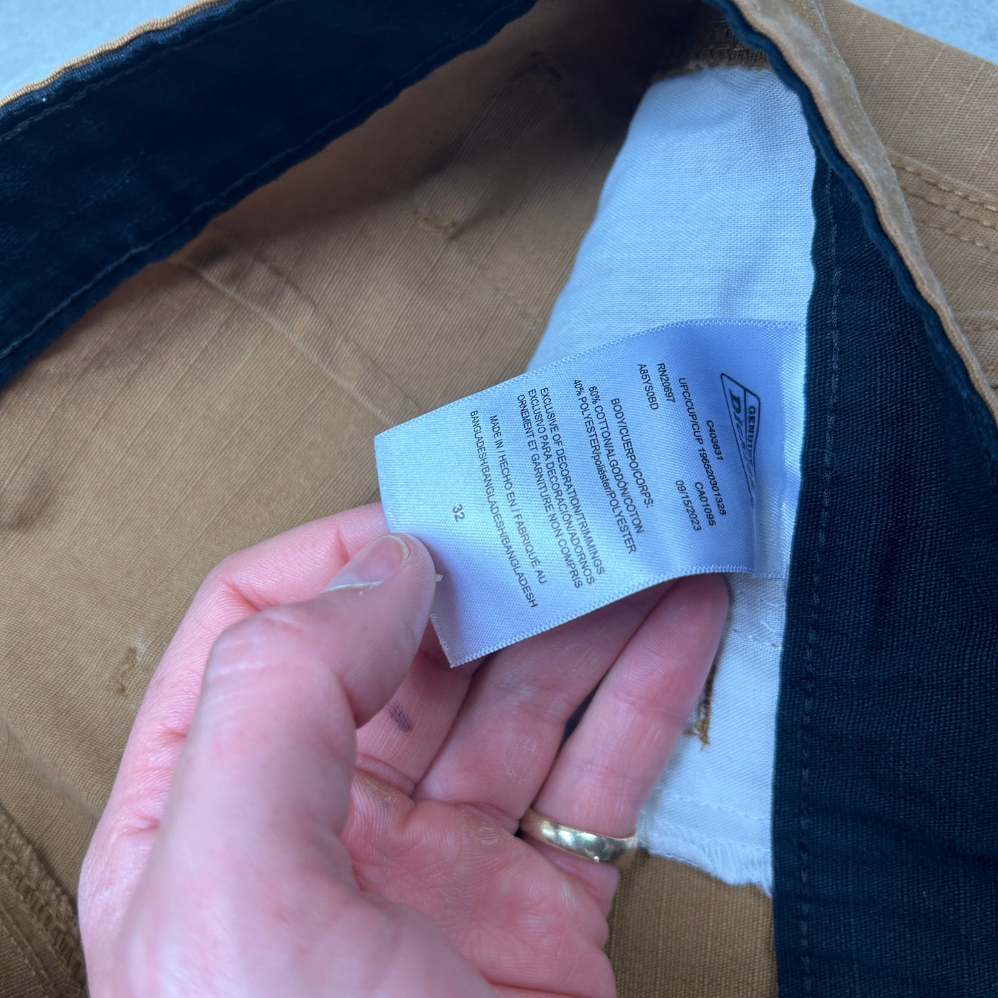 Vintage Dickies Workwear Carpenter Brown Baggy Shorts - 33