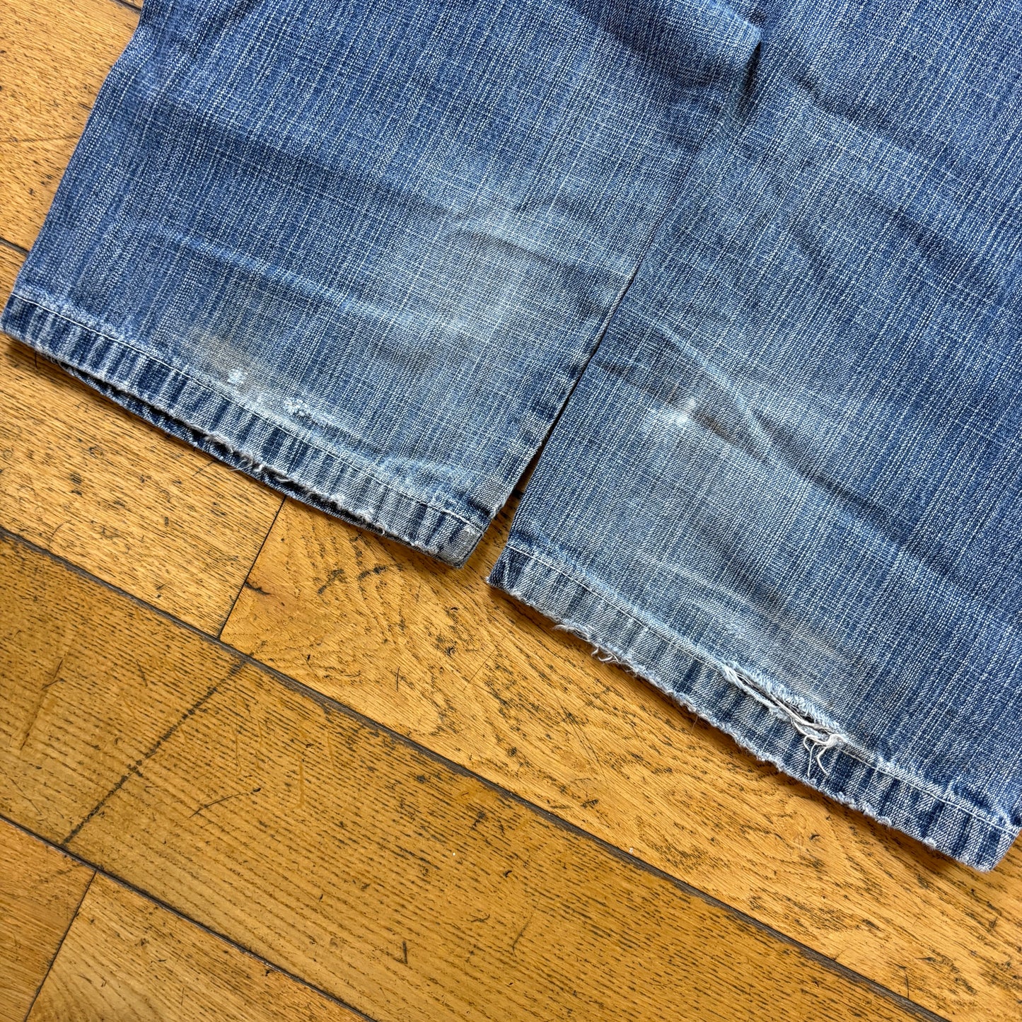 Vintage Southpole Blue Embroidered Y2K Hip Hop Baggy Jeans - 34