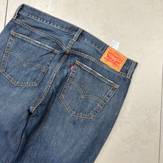 Vintage Levis 559 Baggy Blue Denim Jeans - 38
