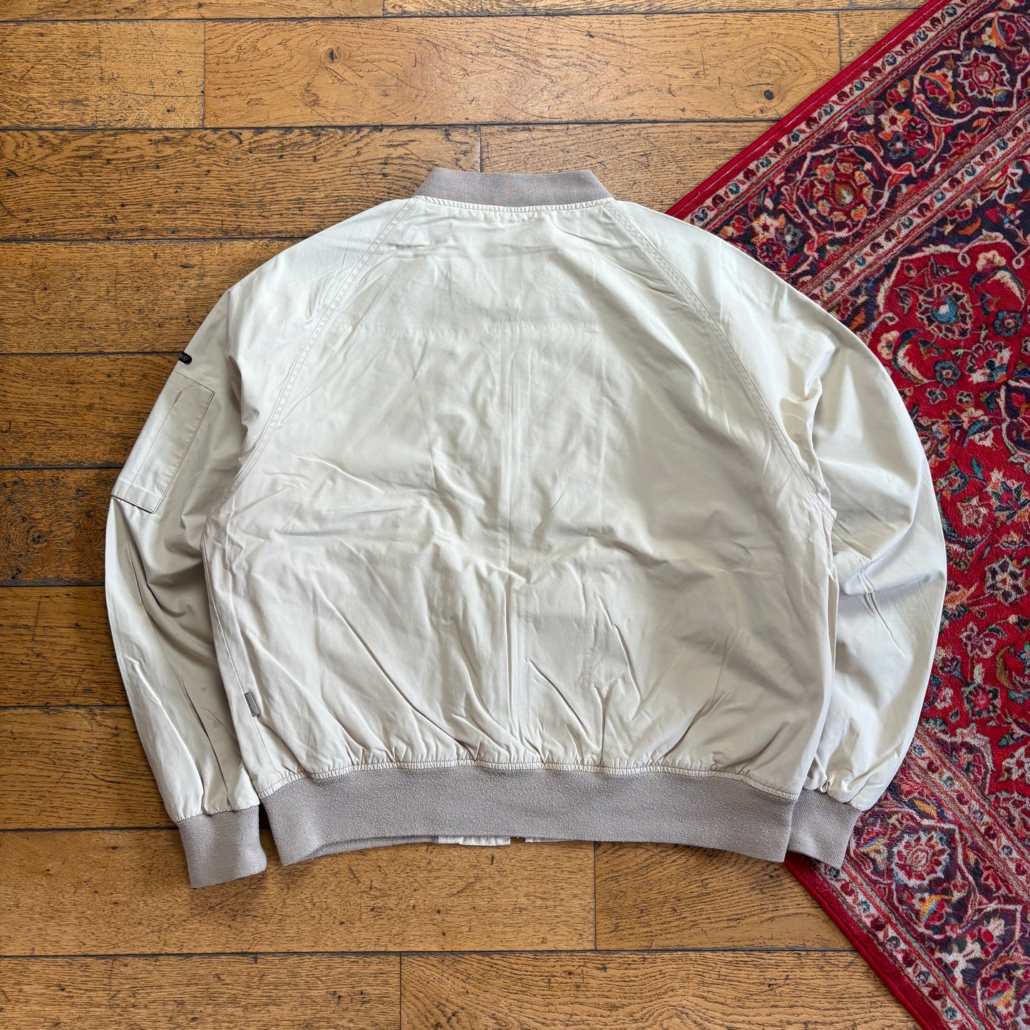 Vintage Timberland Cream Bomber Jacket - XL