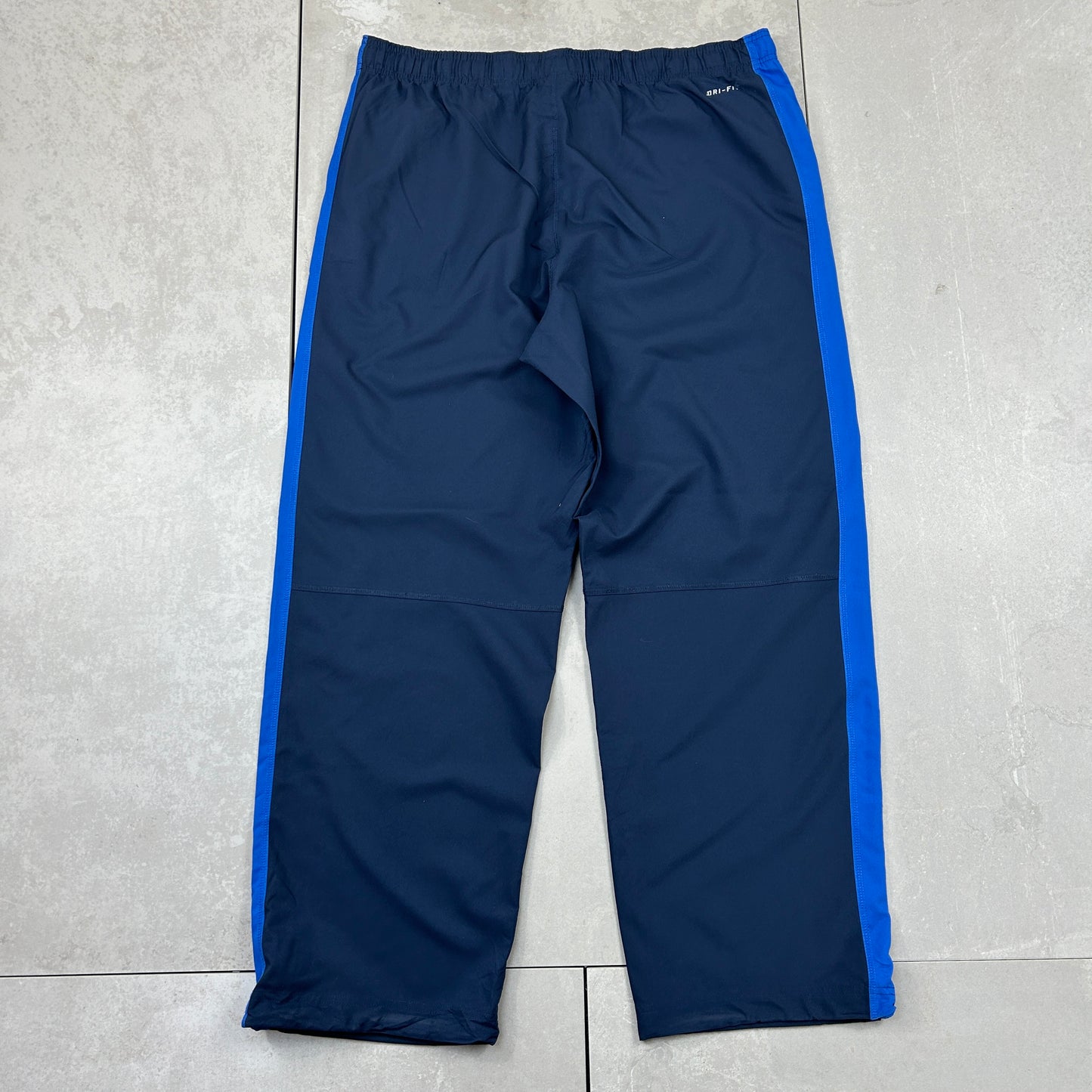Vintage Nike Navy Baggy Tracksuit Sweatpants Track Pants Bottoms - XL