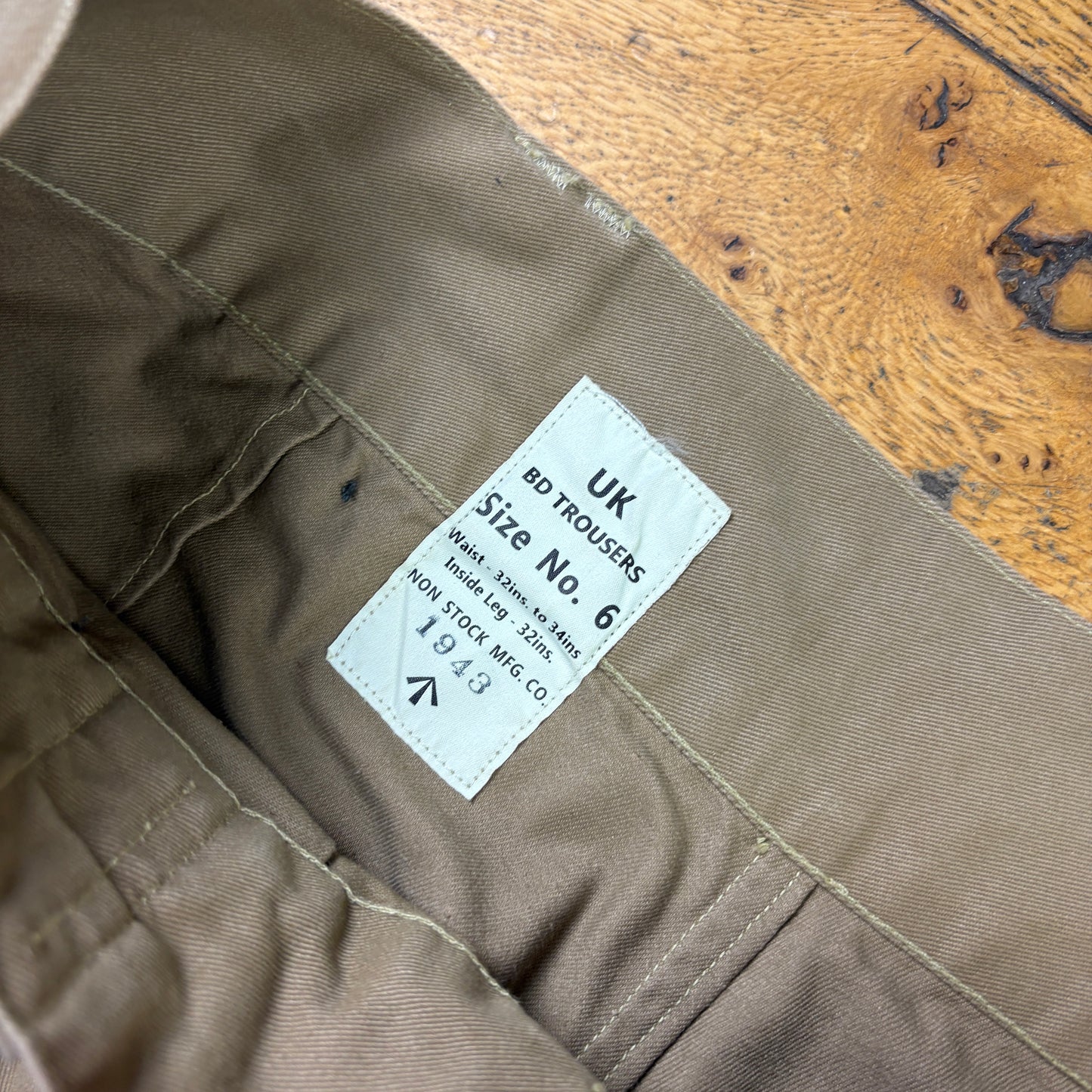 Bronson MFG New Brown Military Fatigue Baggy Workwear Trousers - 34