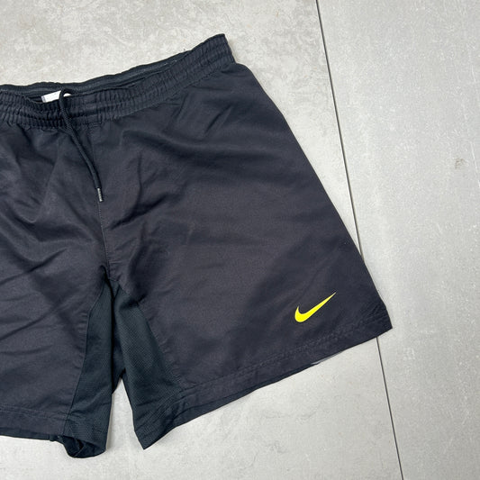 Vintage Nike T90 Black Sports Shorts - XS