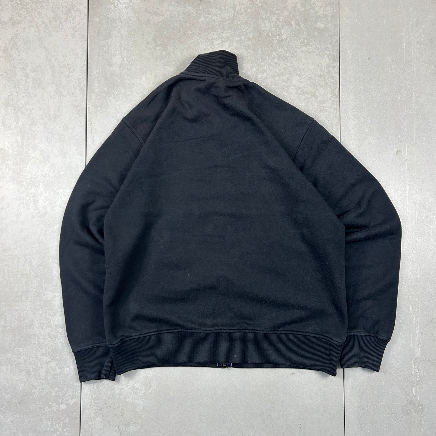 Vintage 00s Quiksilver Embroidered Full Zip Black Sweatshirt - L