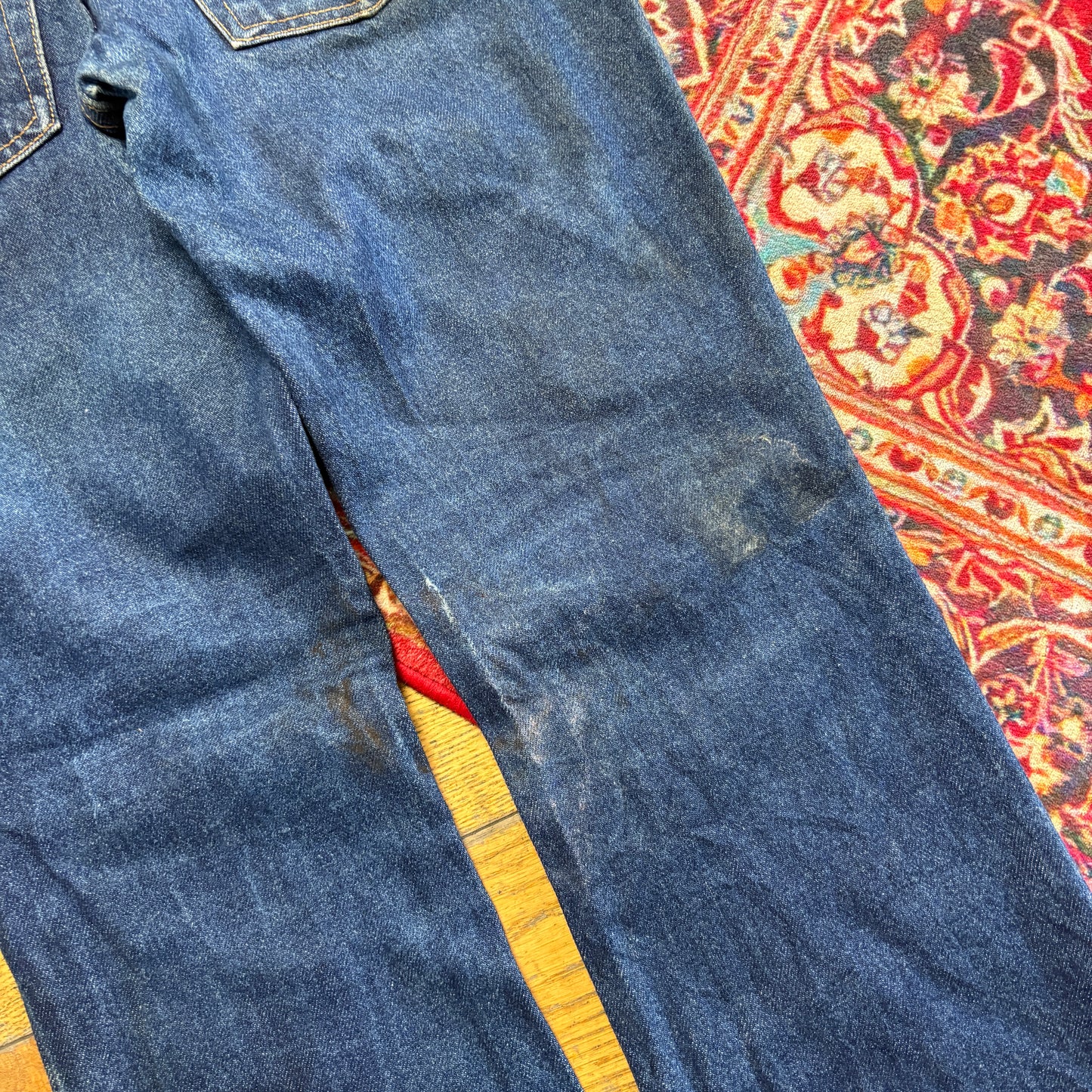 Vintage Levis 517 Bootcut Womens Blue Denim Jeans - Size 8
