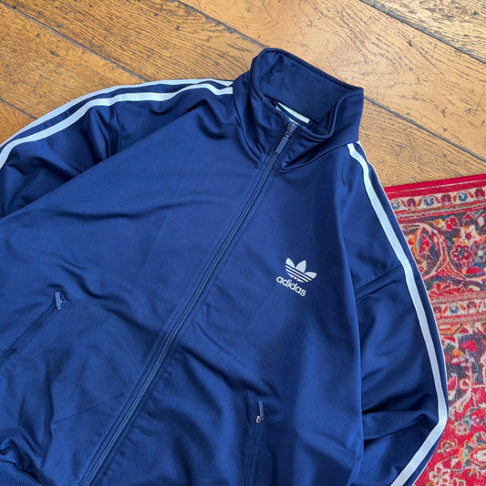 Vintage 90s Adidas Navy Tracksuit Track Jacket - M