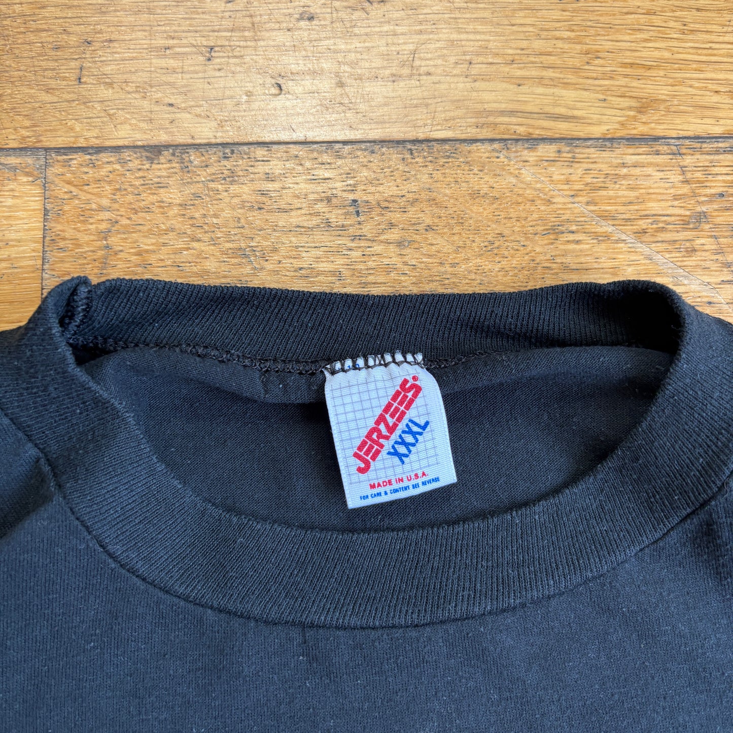 Vintage 90s Motorbike USA Single Stitch Black Graphic T-Shirt - 3XL