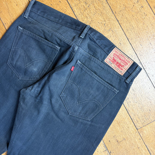 Vintage Levis 514 Straight Grey Denim Jeans - 38