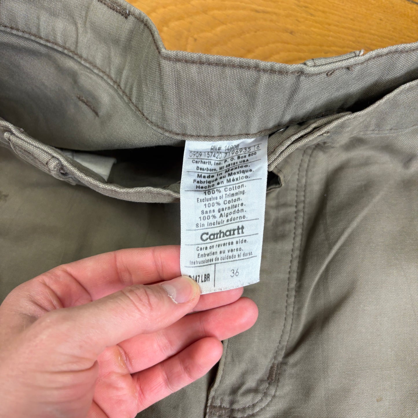 Vintage Carhartt Brown Workwear Baggy Carpenter Shorts - 36