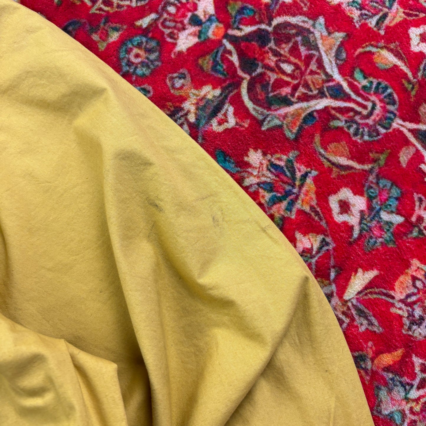 Vintage Soviet Lightweight Yellow Bomber Jacket - XL