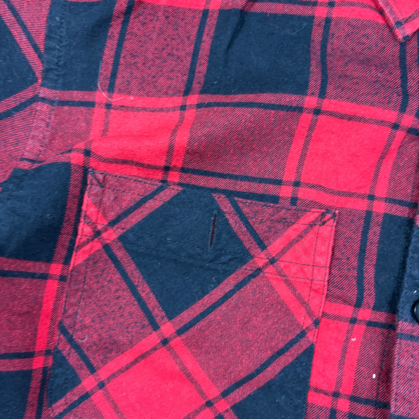 Vintage Carhartt Red Check Flannel Workwear Shirt - M