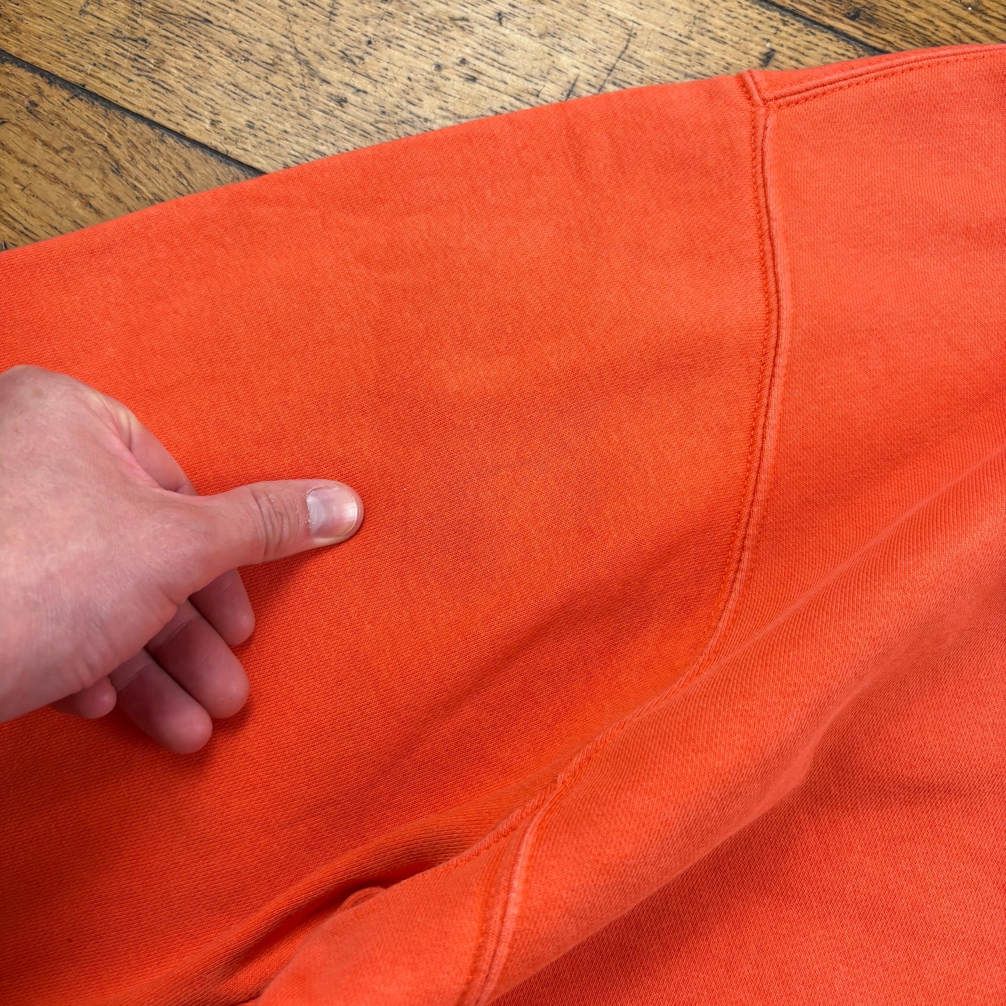 Vintage Nike Orange Hoodie Sweatshirt - XL