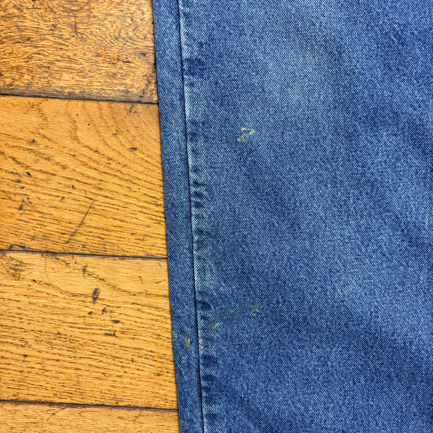 Vintage Carhartt Workwear Carpenter Baggy Blue Jeans - 36R