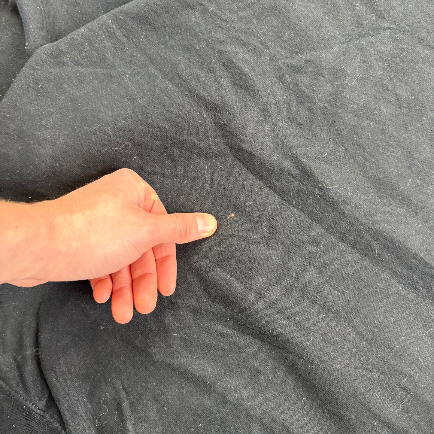 Vintage Champion Black USA College Boxy Hoodie Embroidered Sweatshirt - M