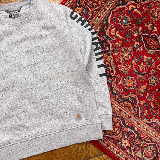 Vintage Womens Grey Carhartt Sweatshirt - S