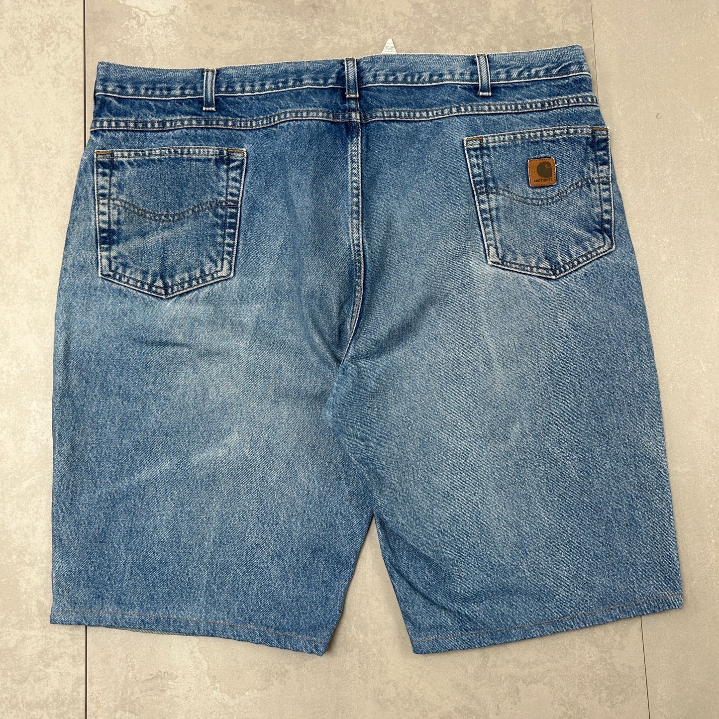 Vintage Carhartt Workwear Baggy Blue Carpenter Shorts - 44