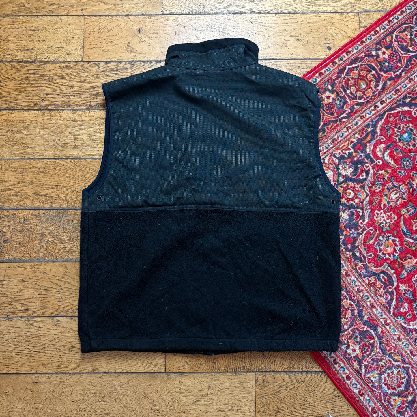 Vintage Oakley Software Black Gilet Fleece Vest - XL
