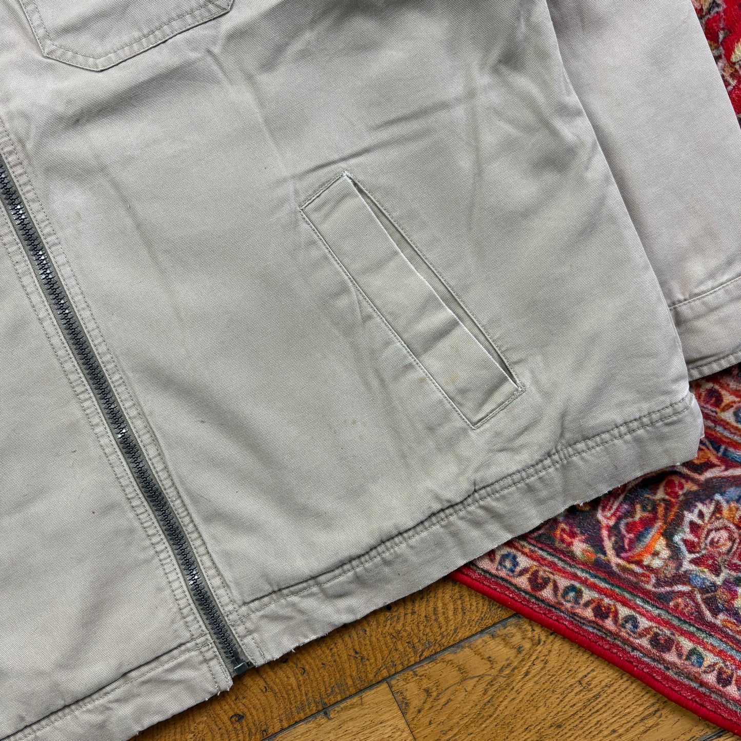 Vintage Tommy Hilfiger Cream Harrington Hunting Jacket - 2XL