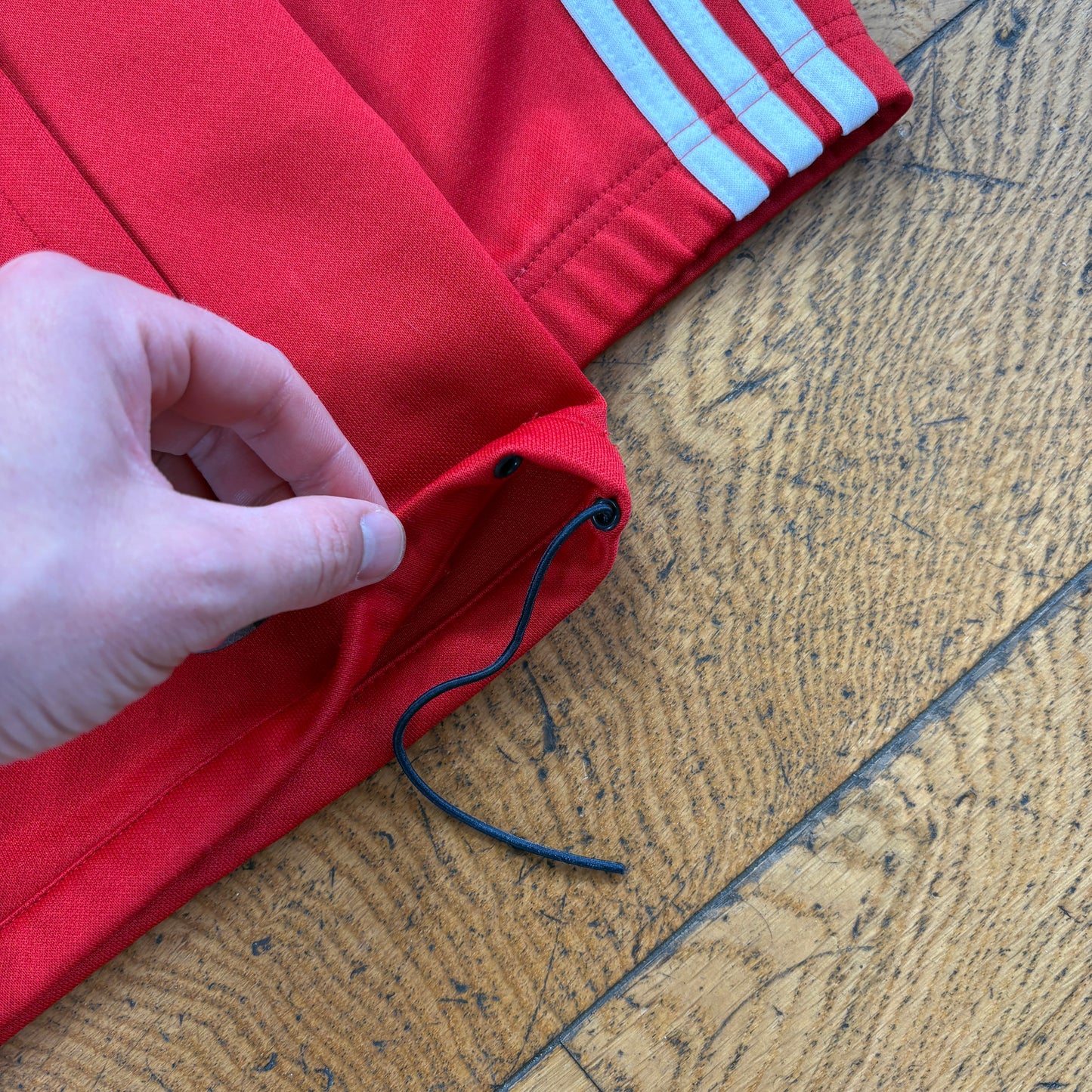 Vintage Adidas Bayern Munich Embroidered Football Red Tracksuit Jacket - M