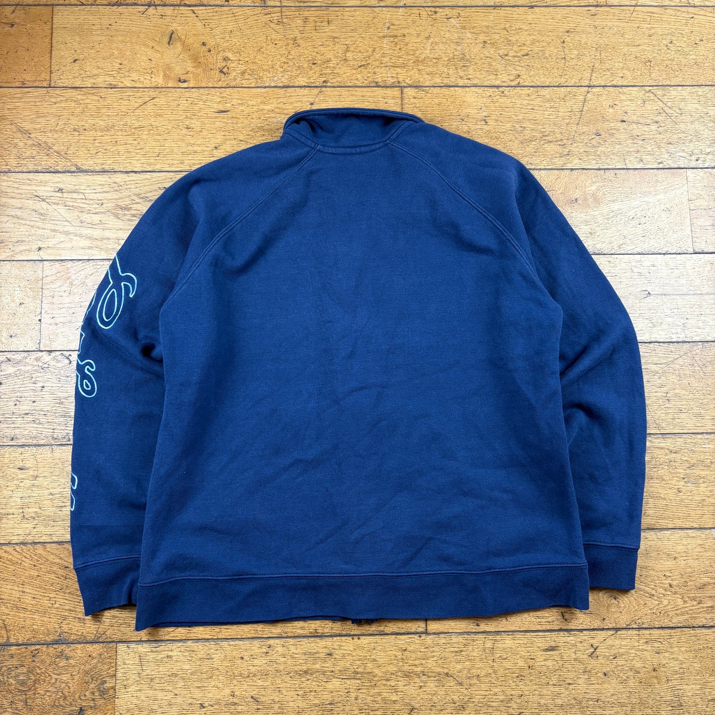 Vintage Carhartt Navy Zip Sweatshirt - L