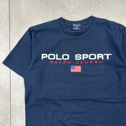 Vintage Ralph Lauren Polo Sport Navy Graphic T-Shirt - S
