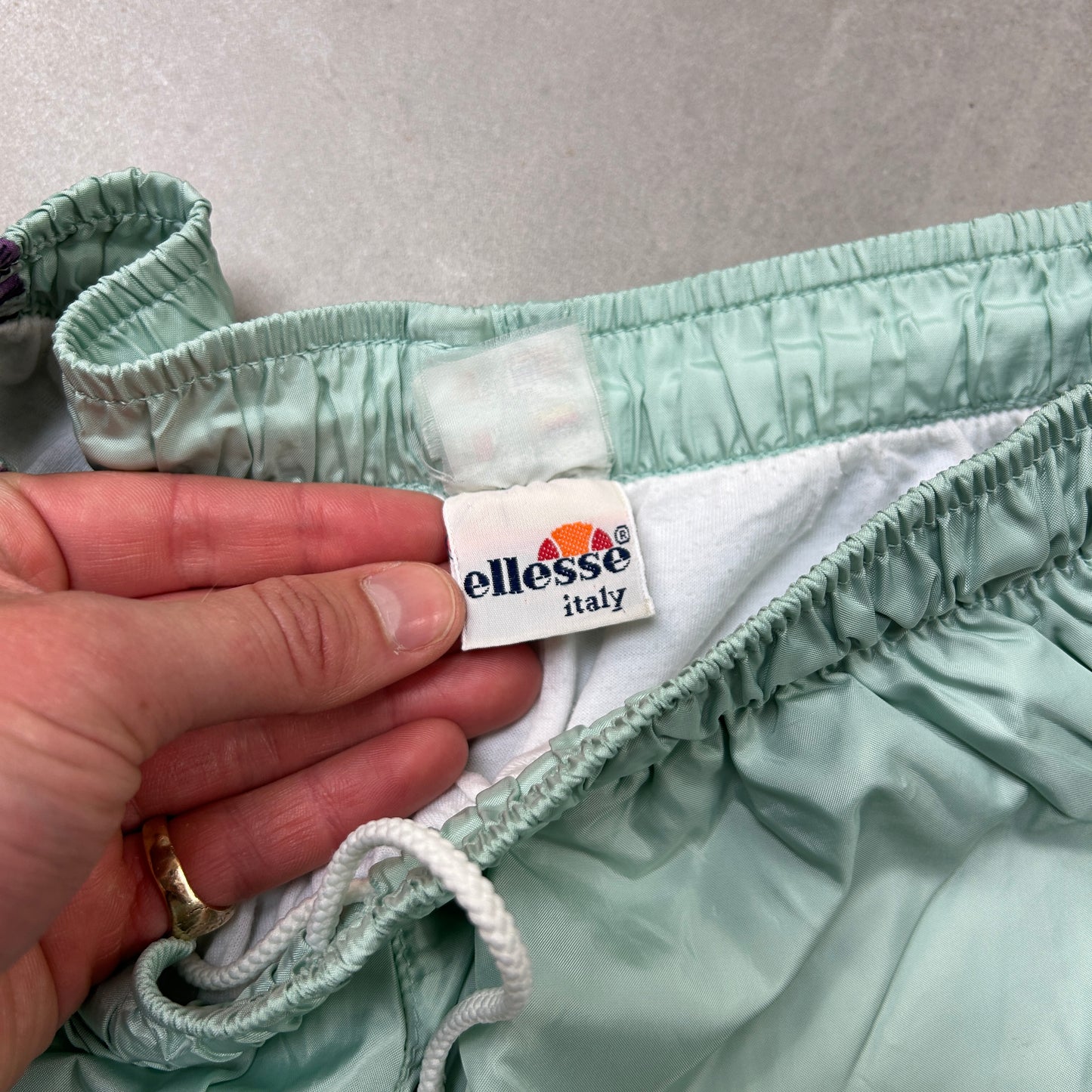 Vintage Ellesse Blue Baggy Tracksuit Sweatpants Track Pants Bottoms - XS