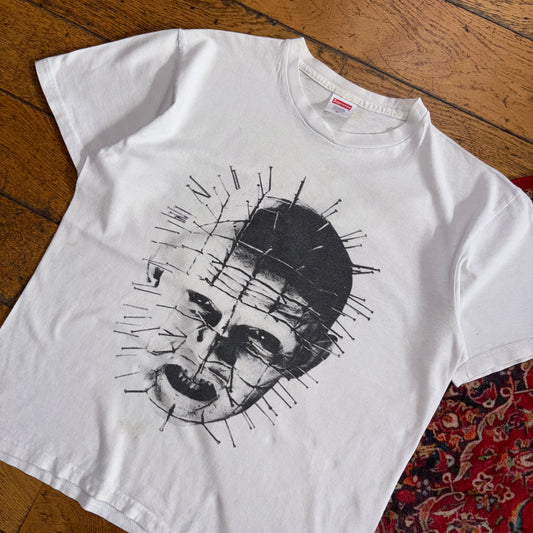 Vintage Supreme White Graphic T-Shirt - M