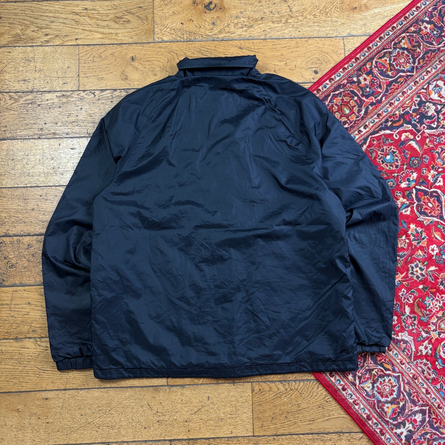 Vintage Black Nylon Coach Harrington Jacket - L