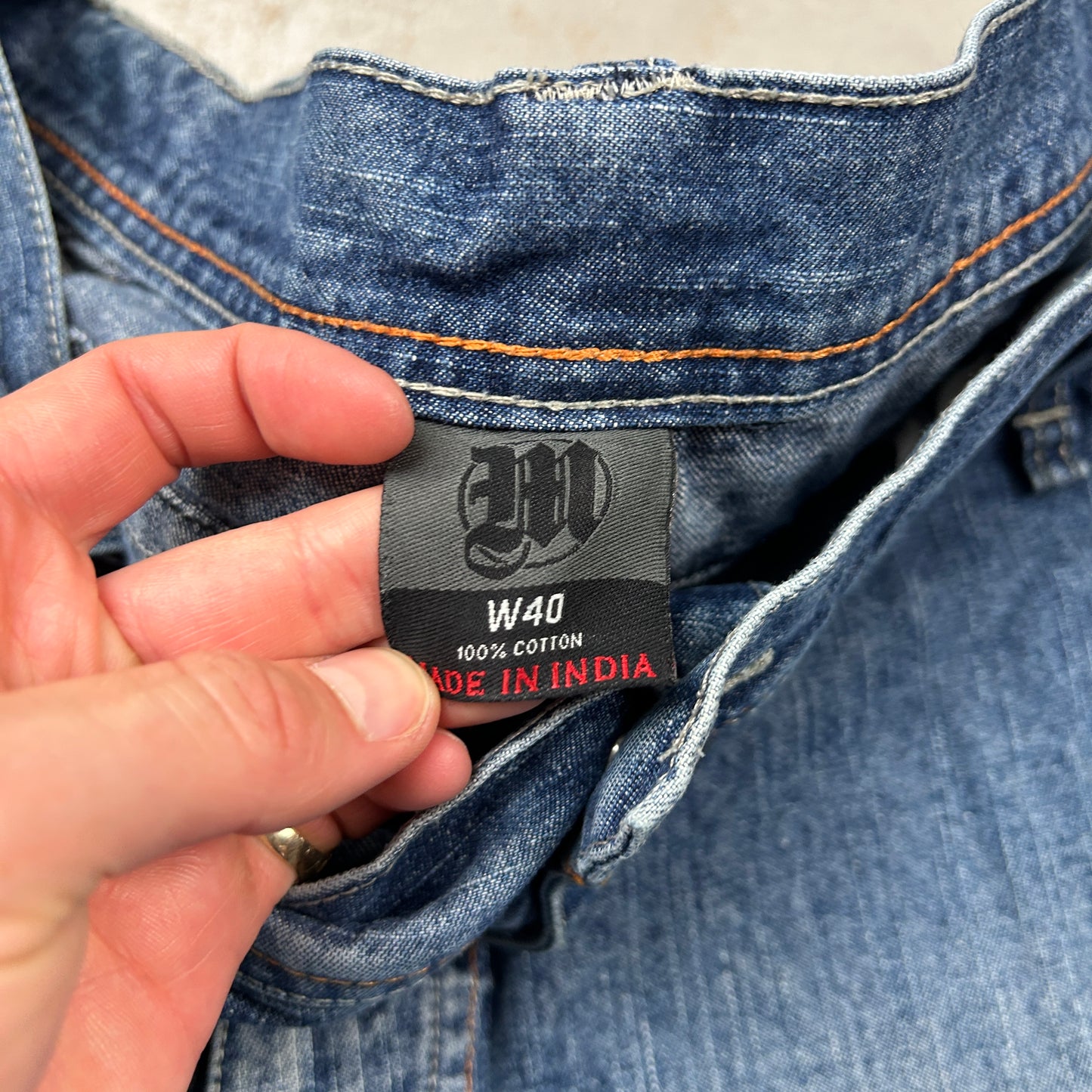 Vintage Tupac Hip Hop Baggy Shorts Blue Jorts - 38