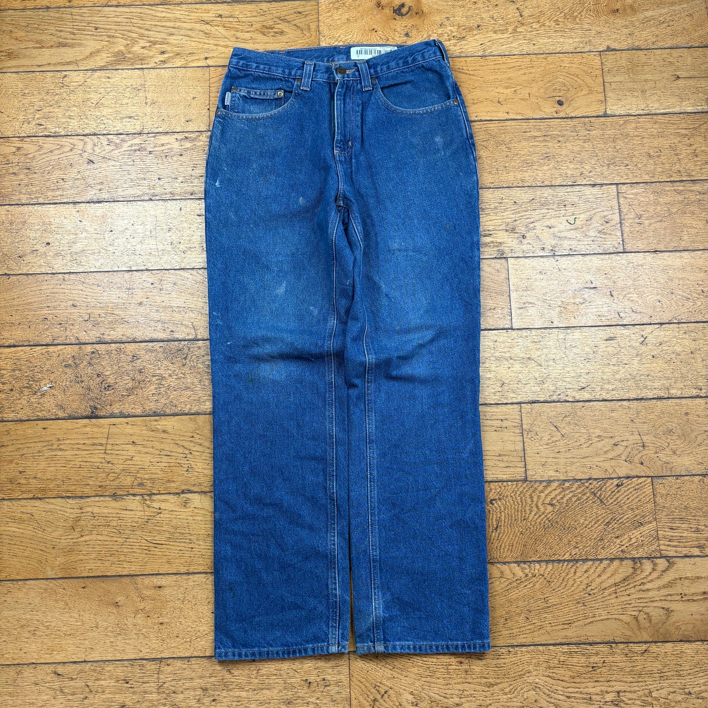 Vintage Carhartt Blue Workwear Carpenter Baggy Jeans - 29