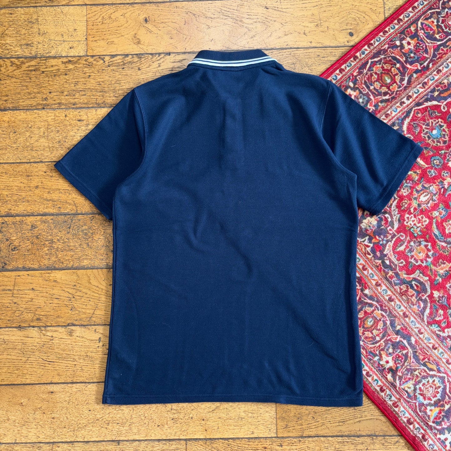 Vintage Umbro Embroidered Navy Polo Shirt - M