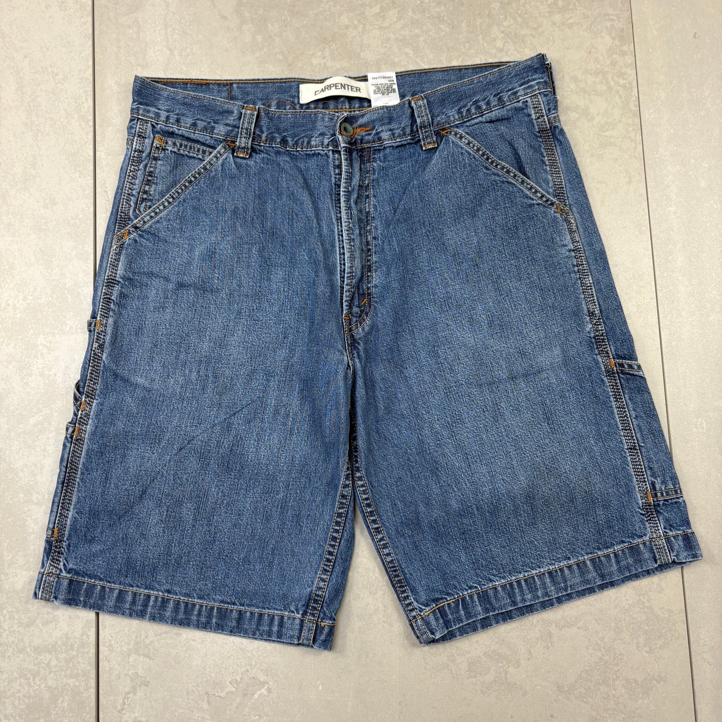 Vintage Levis Carpenter Blue Baggy Denim Shorts - 36