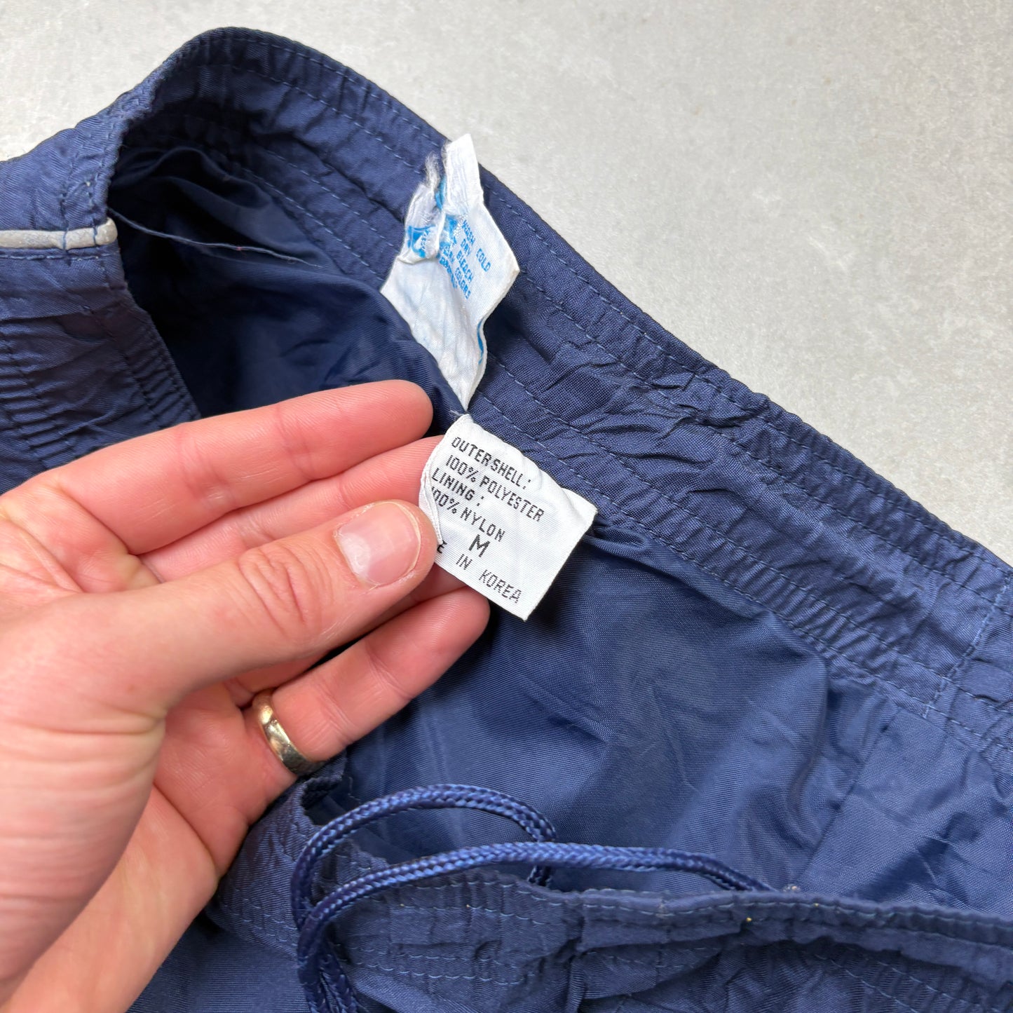 Vintage Adidas Navy Baggy Tracksuit Sweatpants Track Pants Bottoms - XL