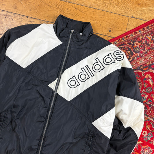 Vintage 90s Adidas Black Padded Jacket - M