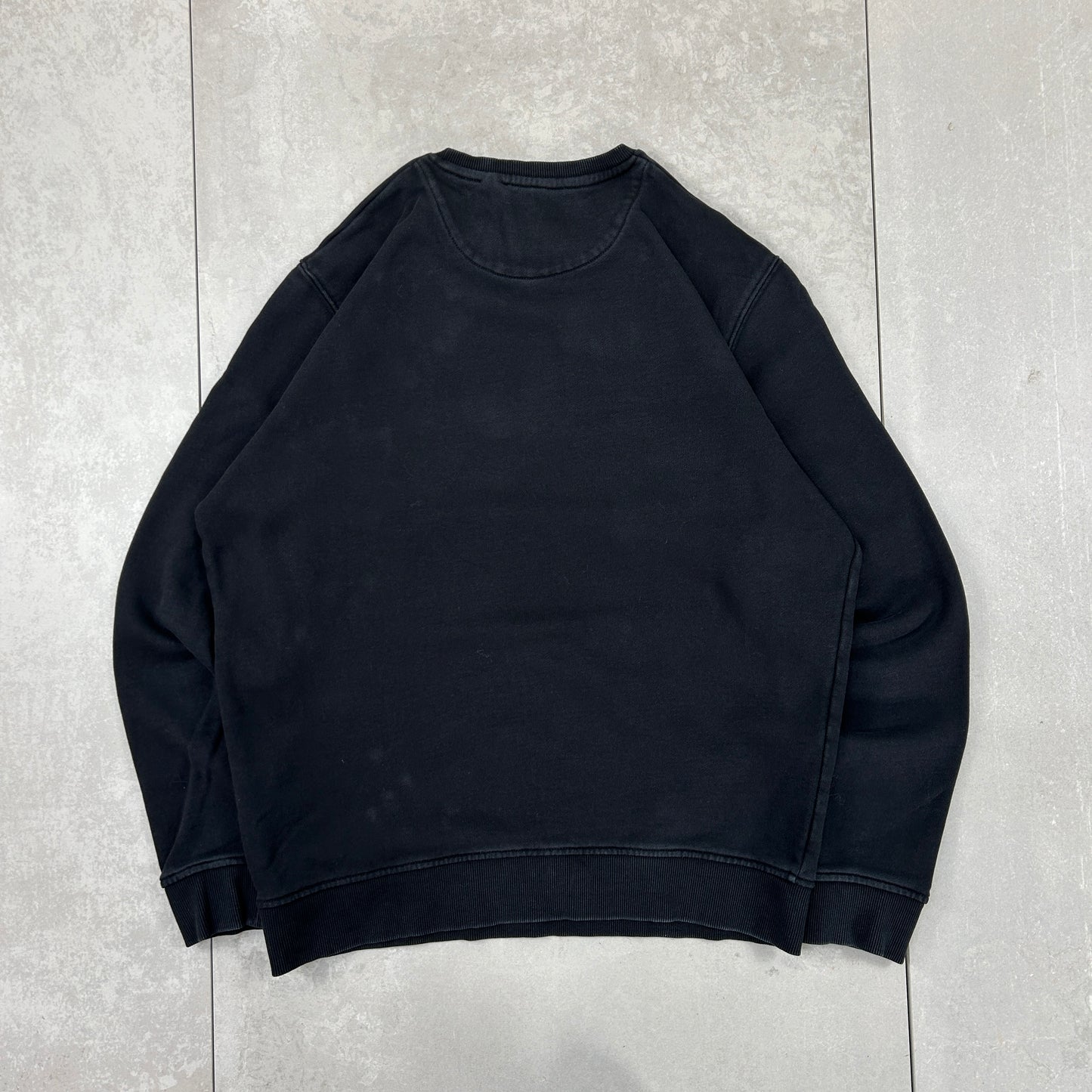 Vintage Lyle and Scott Black Embroidered Sweatshirt - L