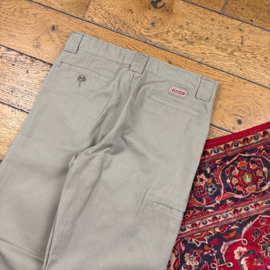 Vintage Dickies Cream 874 Skate Baggy Chino Trousers - 27