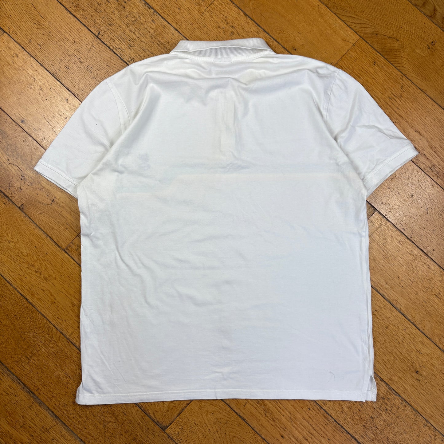 Vintage Sergio Tacchini Embroidered White Polo Shirt - XL