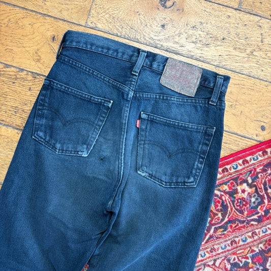 Vintage Levis 501 Straight Navy Denim Jeans - 29S
