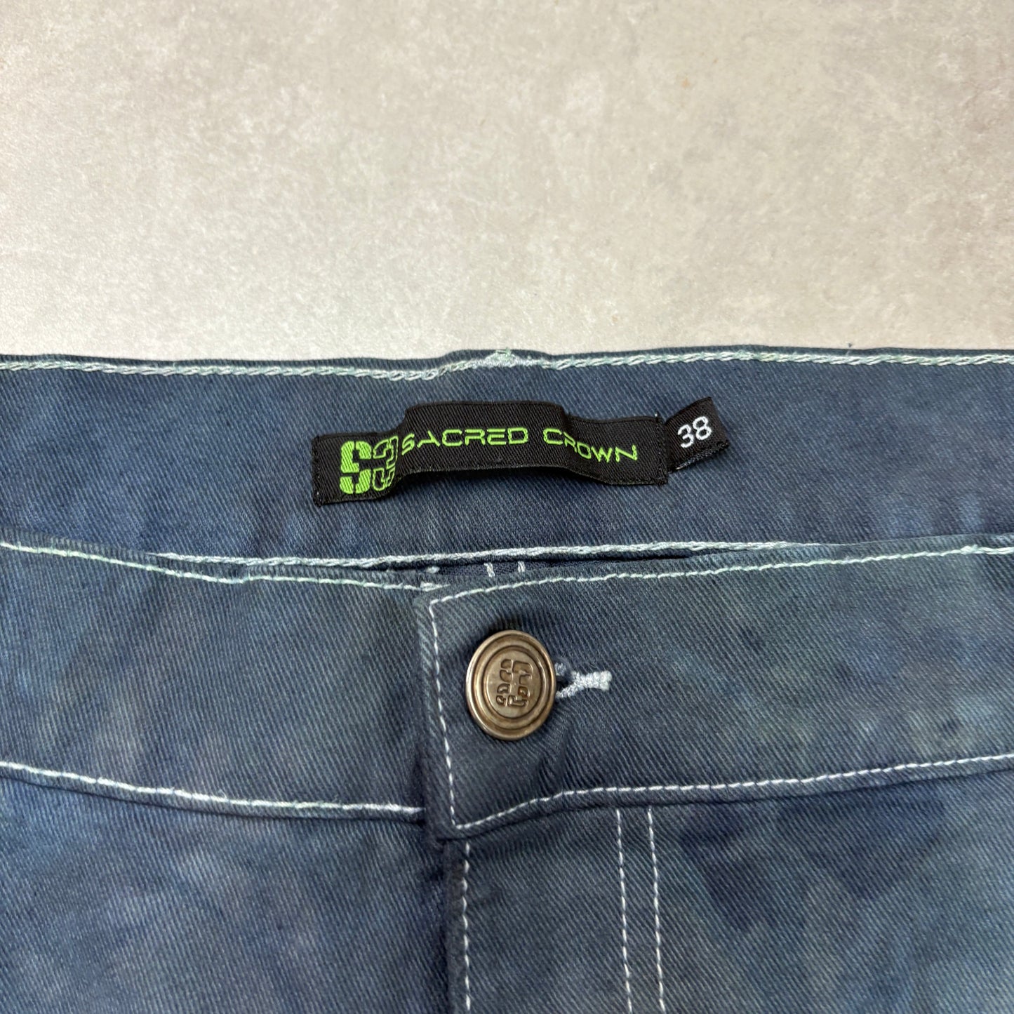 Vintage Comic Book Blue Shorts Jorts - 38