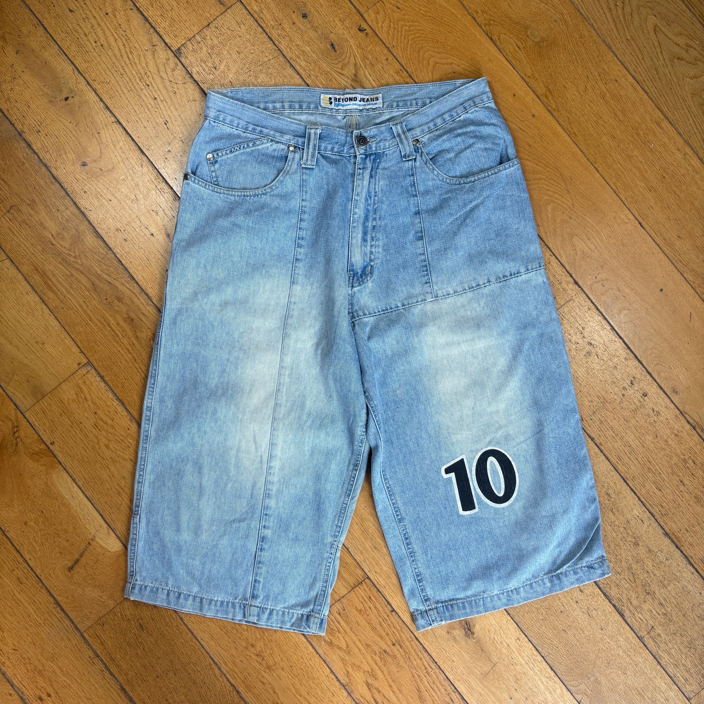 Vintage Beyond Hip Hop Blue Baggy Shorts Jorts - 34