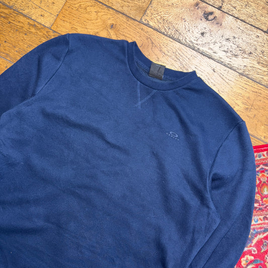 Vintage Oakley Navy Sweatshirt - M
