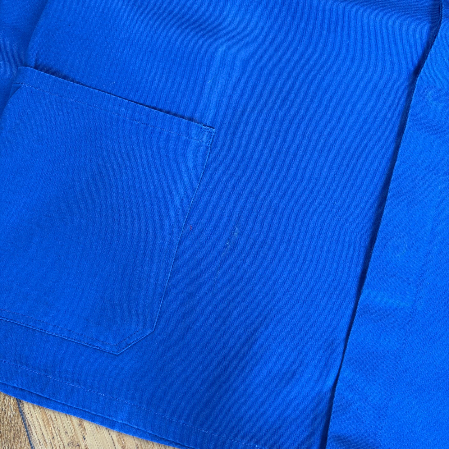 Vintage French Chore Workwear Jacket Blue Overcoat - XXL