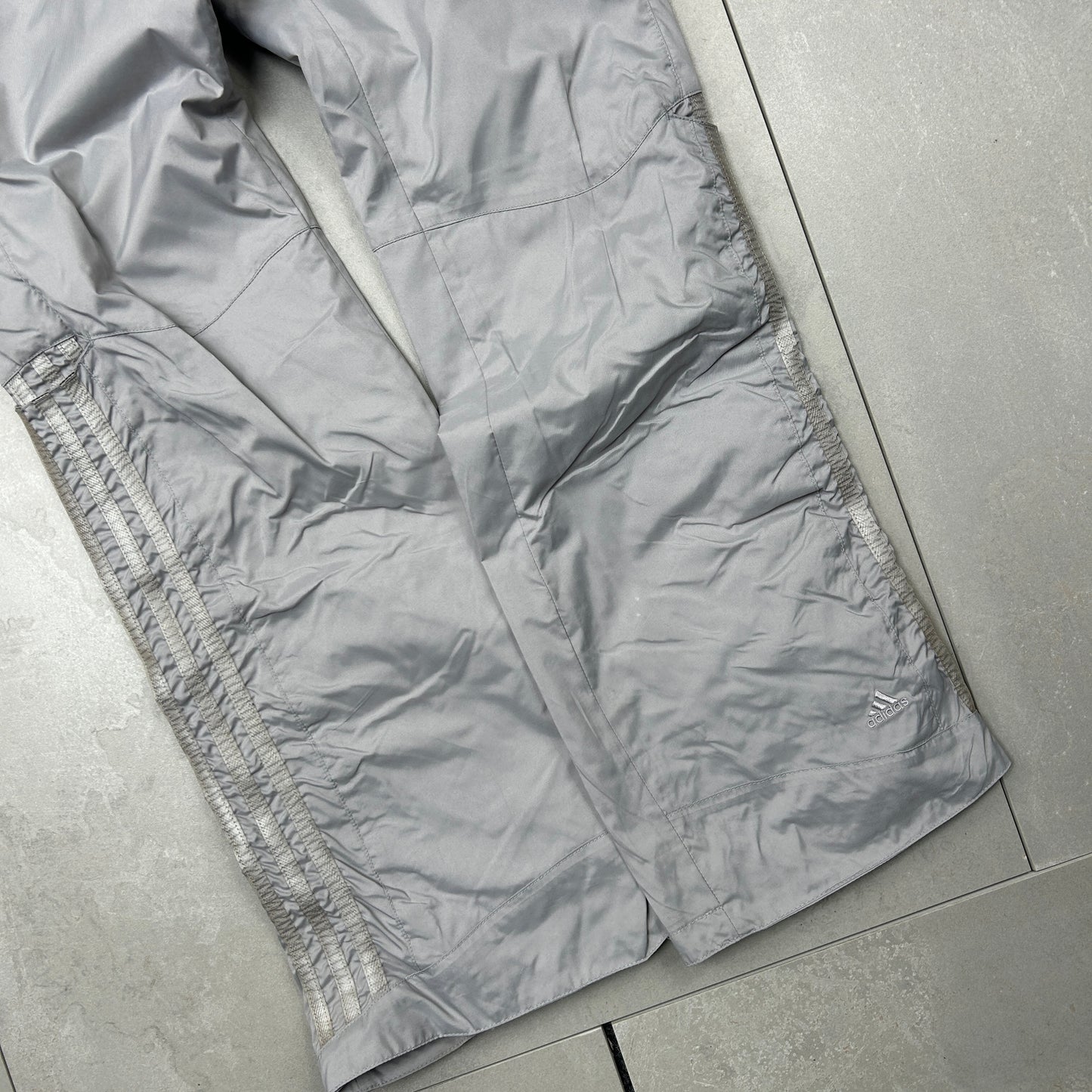 Vintage Adidas Grey Baggy Tracksuit Sweatpants Track Pants Bottoms - M