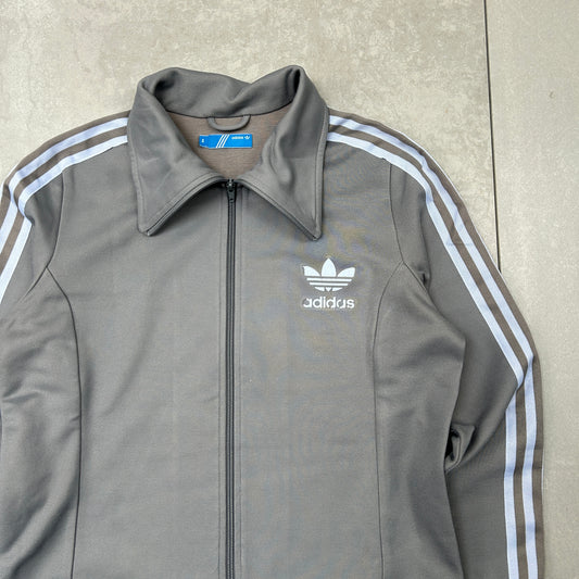 Vintage Adidas Grey Tracksuit Track Shell Windbreaker Jacket - S
