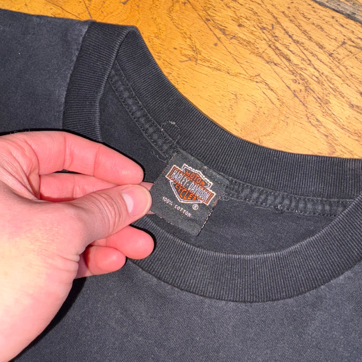 Vintage Black Harley Davidson Graphic T-Shirt - M