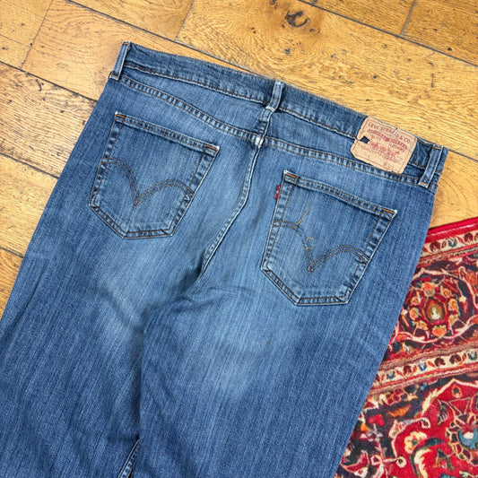 Vintage Levis Straight Blue Denim Jeans - 38