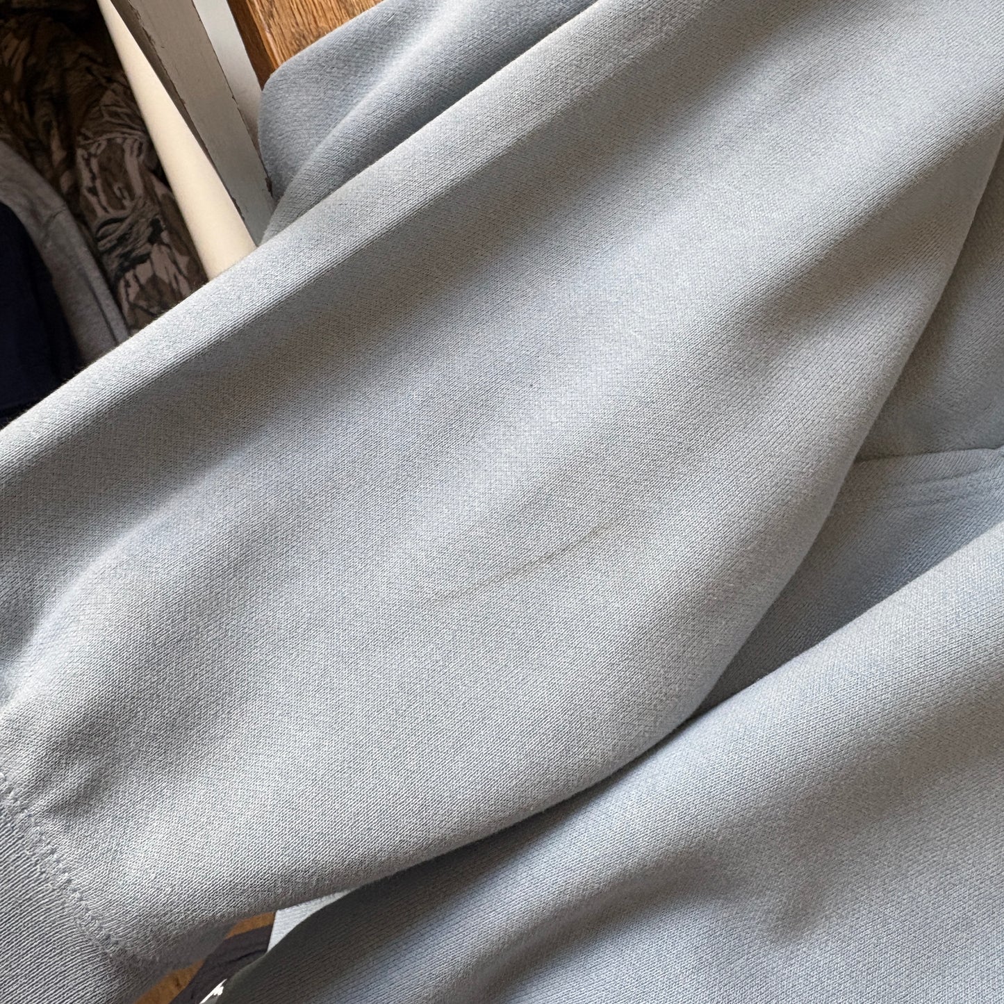 Vintage Carhartt Light Blue Hoodie Sweatshirt - L