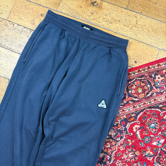 Palace Navy Embroidered Tri Ferg Streetwear Baggy Cuffed Joggers - M